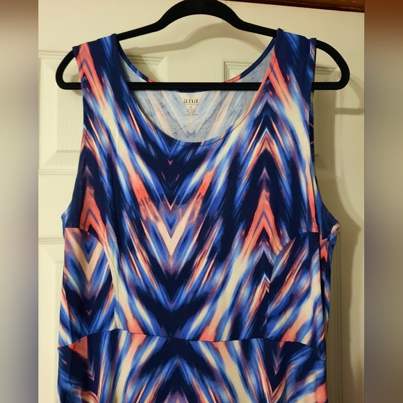 Summer Stretch Print Tank Dress - Picture 3 of 6
